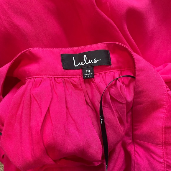 Lulu hot pink maxi wrap dress - Picture 5 of 5